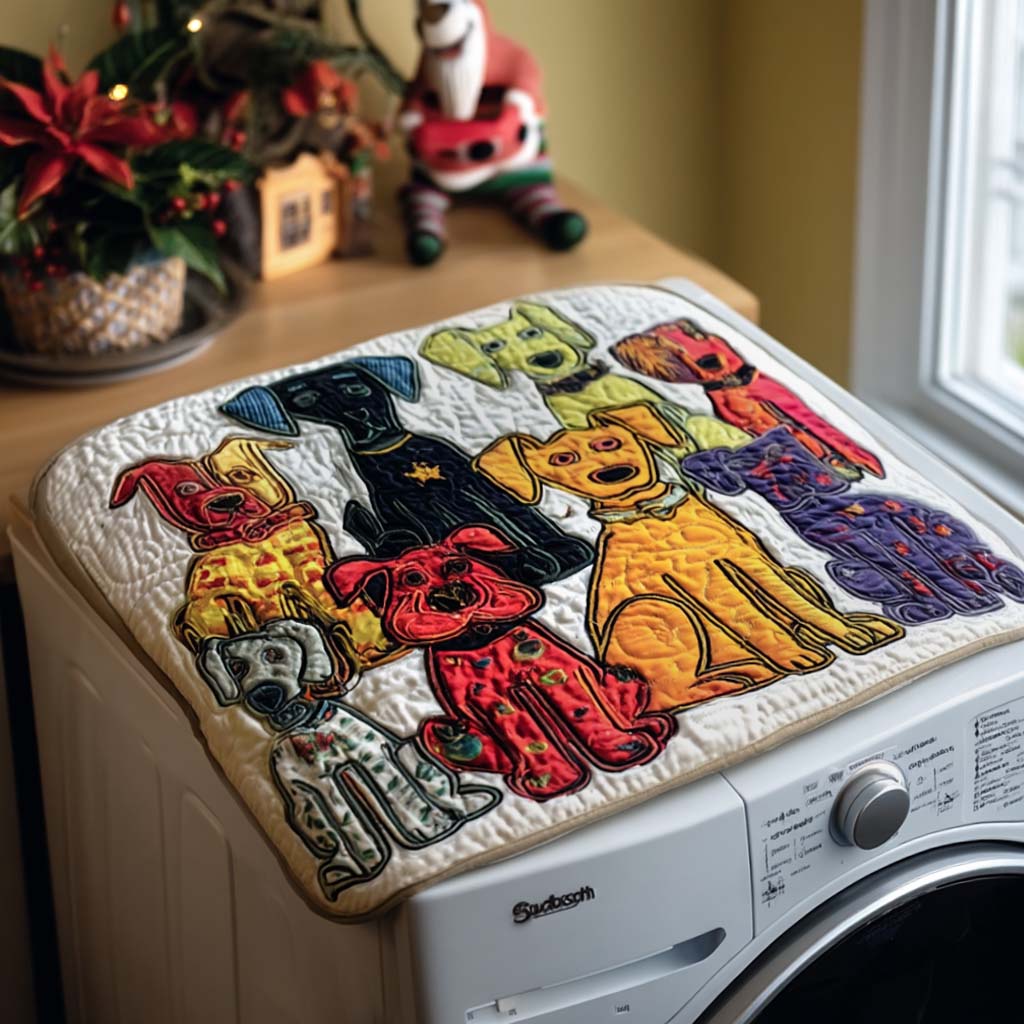 Pawfectly Playful Quilted Washer and Dryer Cover NCU0PTT1432