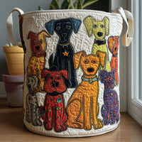 Pawfectly Playful Quilted Laundry Basket NCU0PTT1432