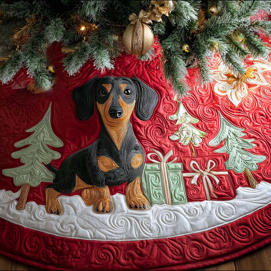 Pawlish and Charm Christmas Quilted Tree Skirt NCU0PTT1471