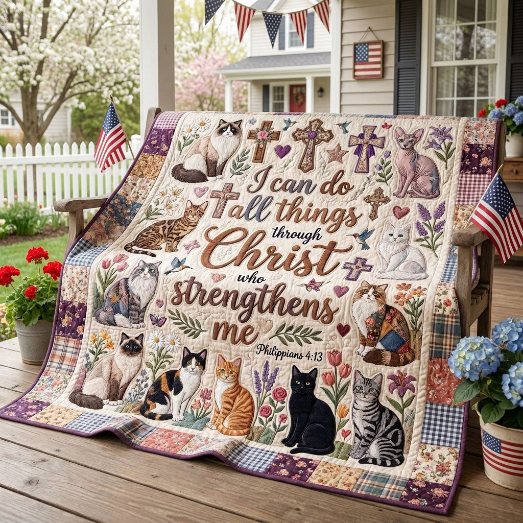 Paws Beneath The Cross Quilted Blanket NCU0PTT3303