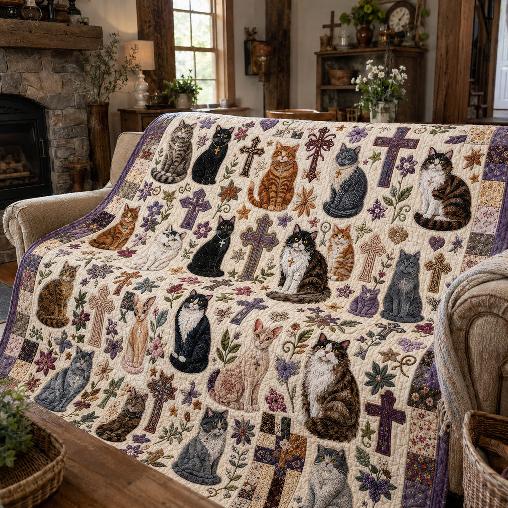 Paws Of Faith Quilted Blanket NCU0PTT3304