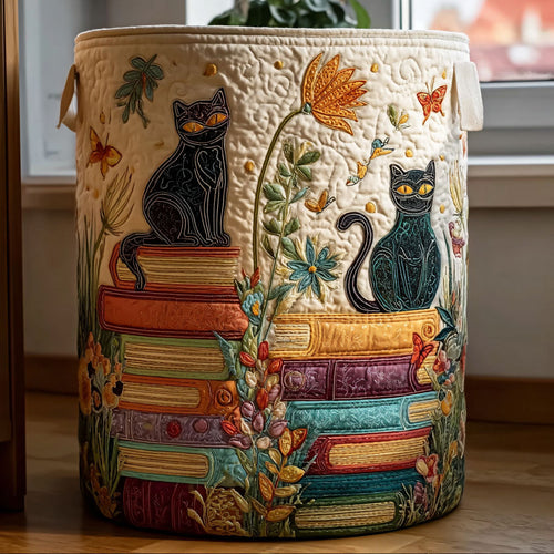 Paws Page and Petals Quilted Laundry Basket NCU0PTT2487