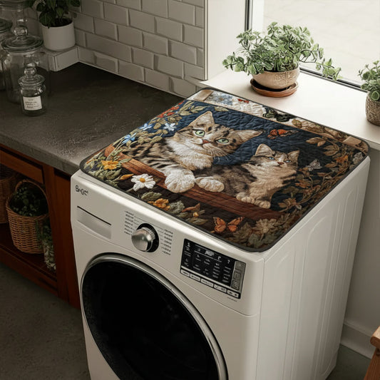 Paws in the Garden Quilted Washer and Dryer Cover NCU0PTT1942