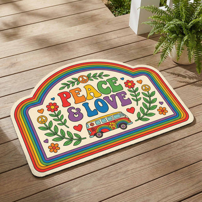 Peace Garden Custom Shape Doormat NCU0NXD1797