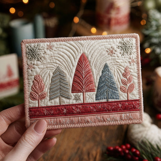 Peace Path Quilted Fabric Postcard NCU0PTT2301