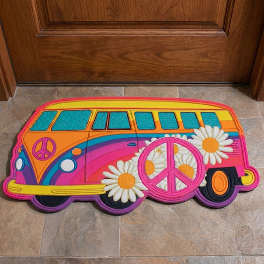 Peace Van Custom Shape Doormat NCU0NNT3138