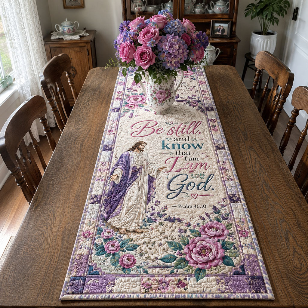 Peace for the Soul Quilted Table Runner NCU0PTT3408