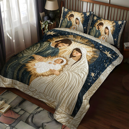 Peaceful Blessings 3-Piece Quilted Bedding Set NCU0VL756