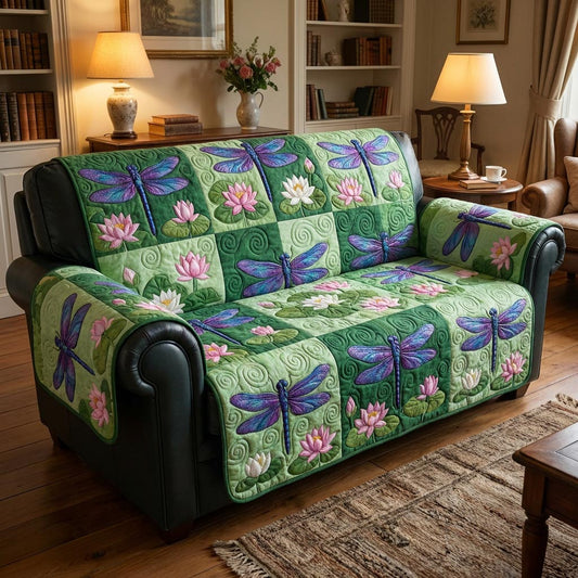 Peaceful Dragonfly Quilted Sofa Cover NCU0NTD1637