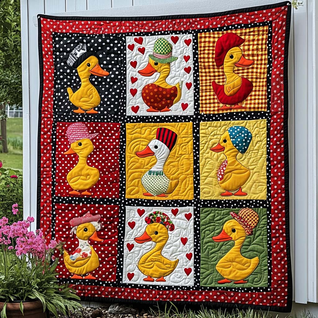 Peaceful Duck Rest Quilted Blanket NCU0NNT904