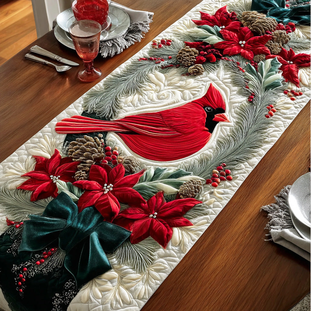 Peaceful Garden Flight Quilted Table Runner NCU0NTD773