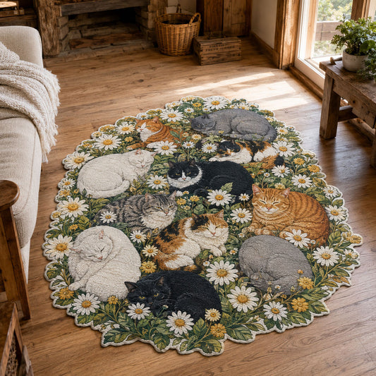 Peaceful Garden Naps Custom Shape Area Rug NCU0PTT3330