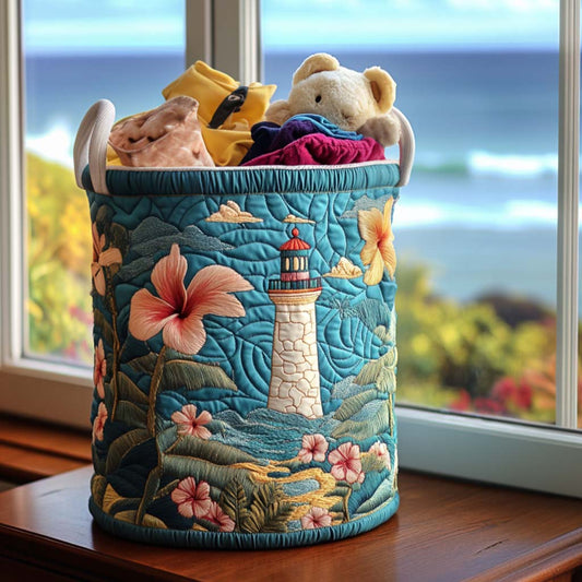 Peaceful Light Watch Quilted Laundry Basket NCU0NNT1283