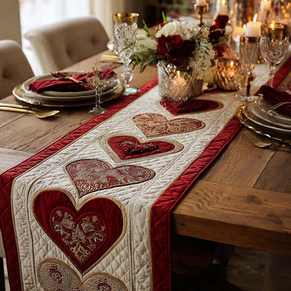 Peaceful Love Quilted Table Runner NCU0DQQ0183