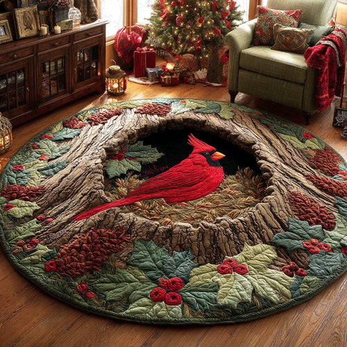 Peaceful Perch Quilted Round Mat NCU0NTV682