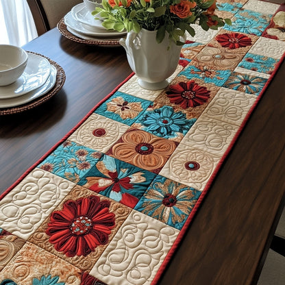 Peaceful Petals Quilted Table Runner NCU0PTT585