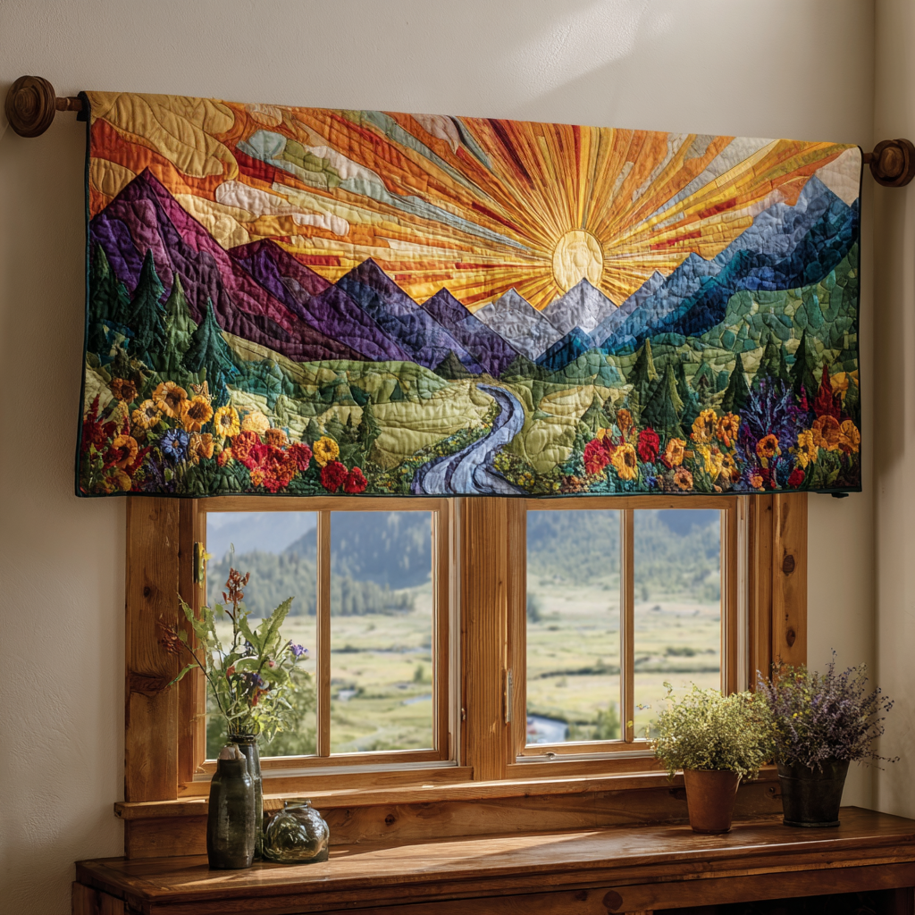 Peaceful Rise Quilted Valance NCU0DDK1625