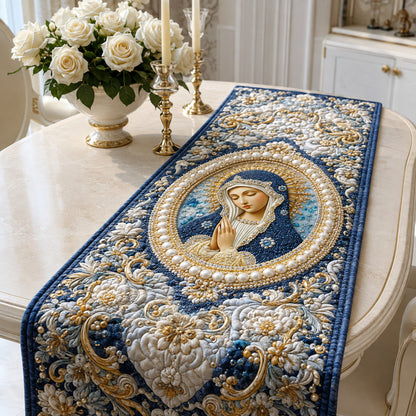Pearl Halo Grace Quilted Table Runner NCU0HNH1246