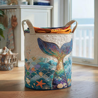 Pearl Horizon Quilted Laundry Basket NCU0DV861