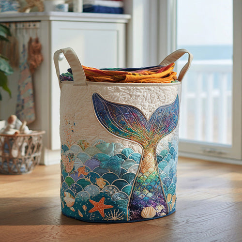 Pearl Horizon Quilted Laundry Basket NCU0DV861