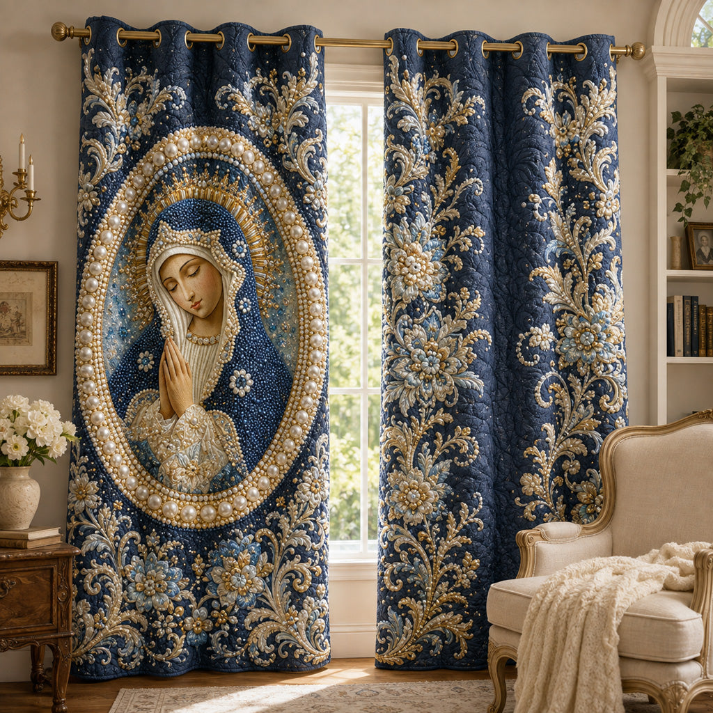 Pearl Prayer Devotion Quilted Curtains NCU0HNH1222