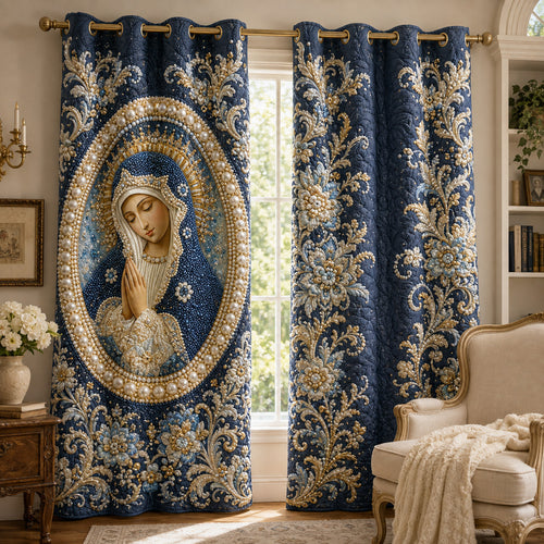 Pearl Prayer Devotion Quilted Curtains NCU0HNH1222