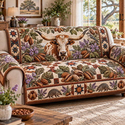 Pecan Grove Quilted Sofa Cover NCU0NTD2460