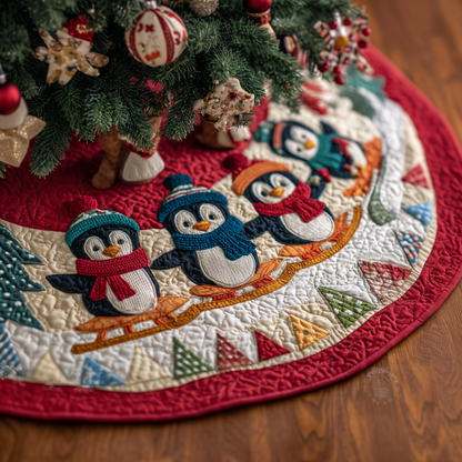 Penguin Haven Christmas Quilted Tree Skirt NCU0DDK1736