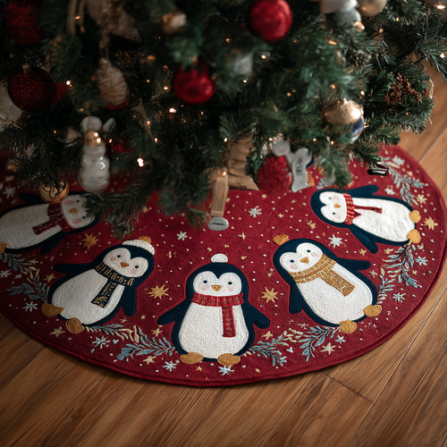 Penguin Haven Christmas Quilted Tree Skirt NCU0DDK1863