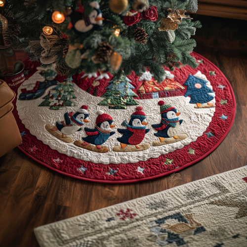 Penguin Home Christmas Quilted Tree Skirt NCU0DDK1734