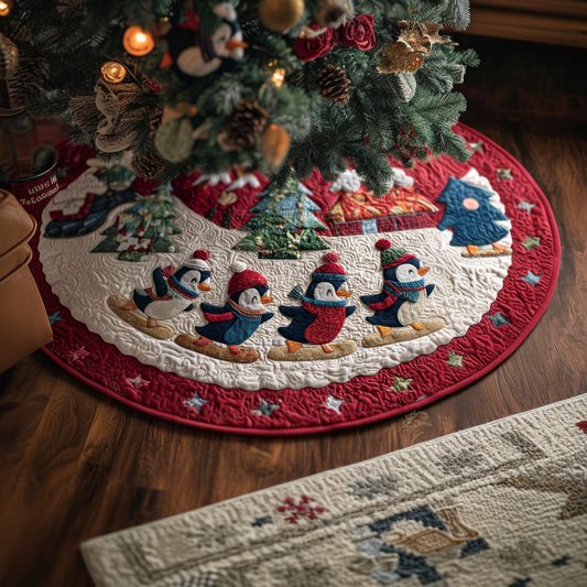Penguin Home Christmas Quilted Tree Skirt NCU0DDK1734