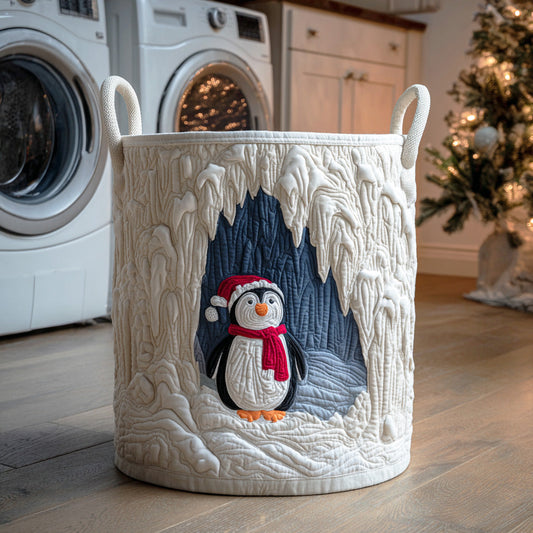 Penguin Winter Glow Quilted Laundry Basket NCU0NTD1101