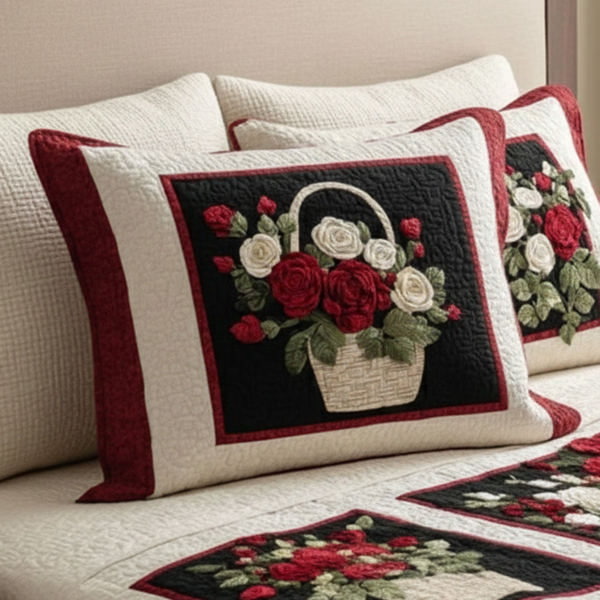 Petal Cascade Quilted Bedding Pillow Case NCU0NNT2533