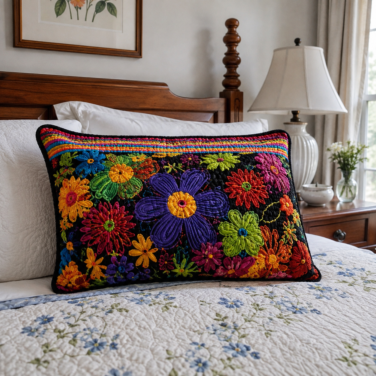 Petal Serene Quilted Bedding Pillow Case NCU0PTT3372