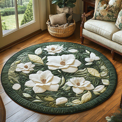 Petal Charm Quilted Round Mat NCU0DV872