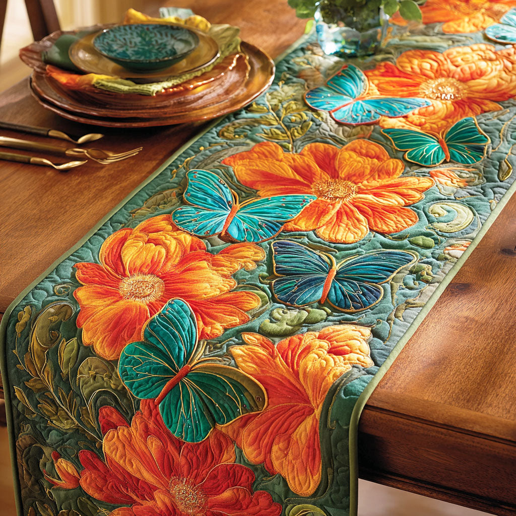 Petal Dance Quilted Table Runner NCU0NTD582