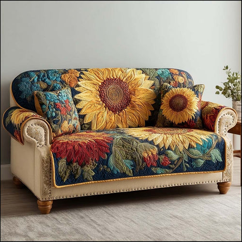 Petal Dreams Quilted Sofa Cover NCU0NNL170