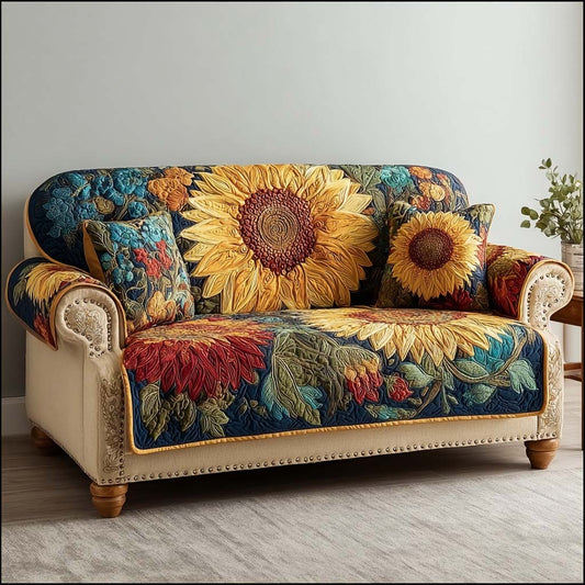 Petal Dreams Quilted Sofa Cover NCU0NNL170