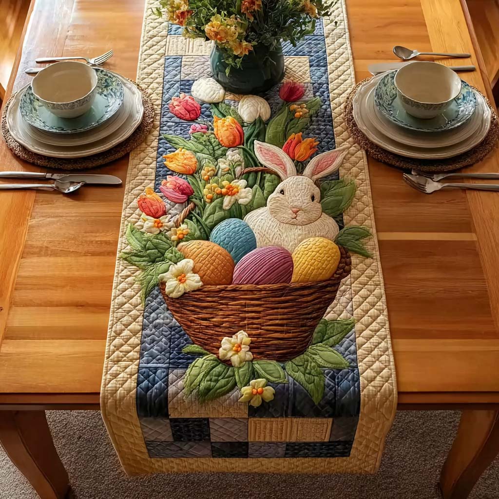 Petal Easter Quilted Table Runner NCU0HNH893