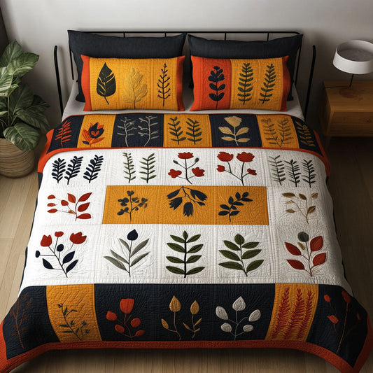 Petal Embrace 3-Piece Quilted Bedding Set NCU0PTT568