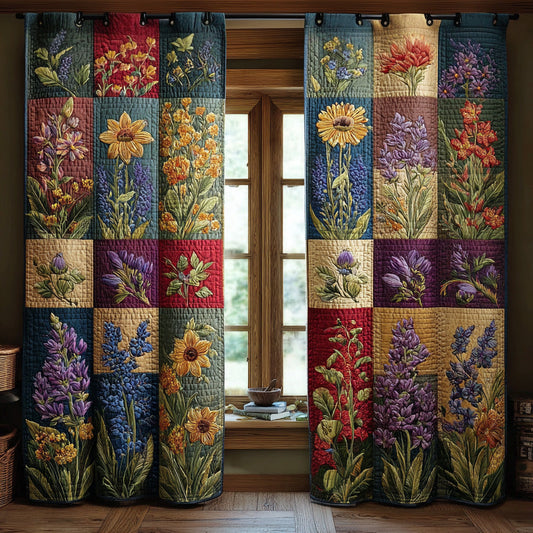 Petal Patch Quilted Curtains NCU0PTT2109
