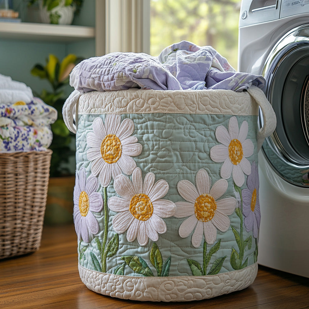Petal Path Quilted Laundry Basket NCU0DV733