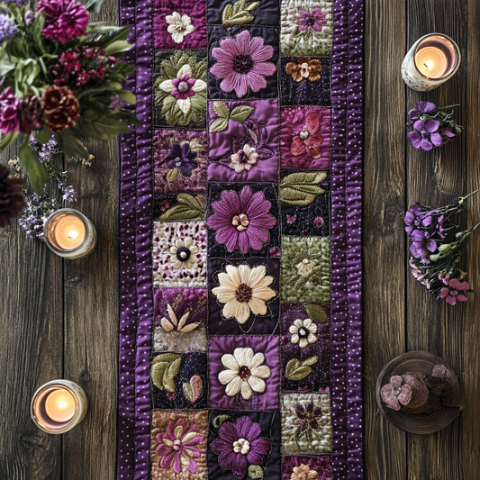 Petal Path Quilted Table Runner NCU0NVH452