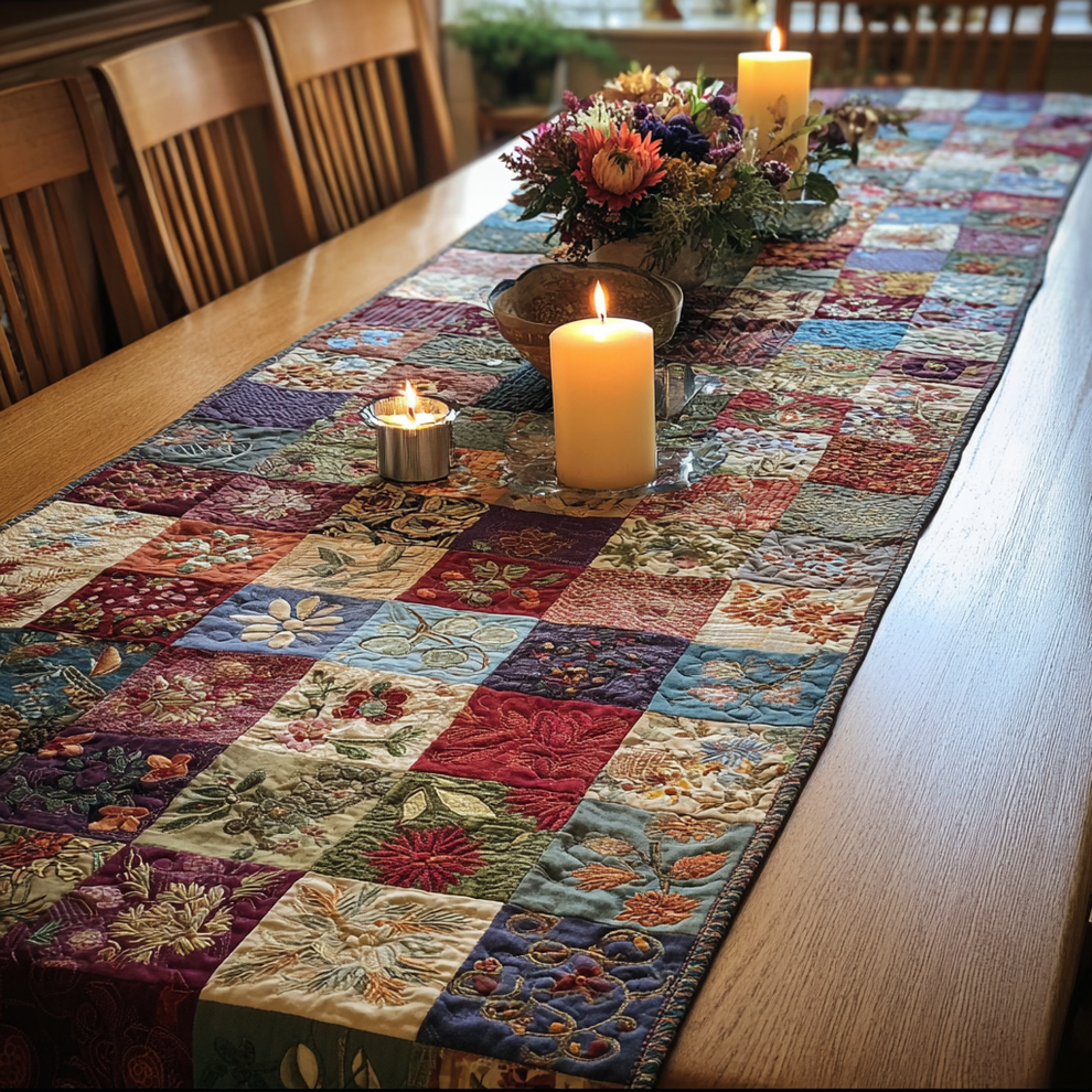 Wings Among Petals CP1306014CL Quilted Table Runner main image 0