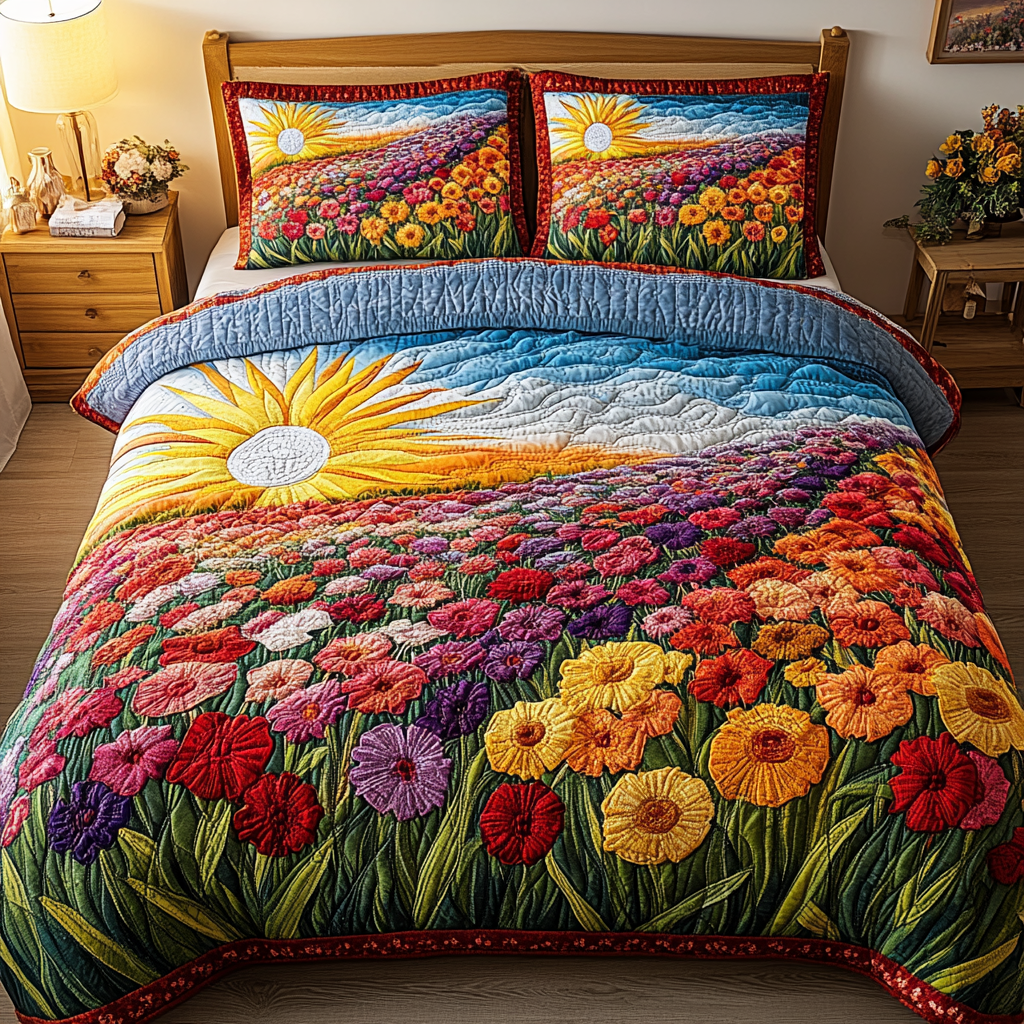 Petal Pathways Duvet Cover Set NCU0PVL263