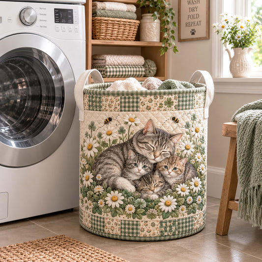 Petal Paws Quilted Laundry Basket NCU0NTD2080