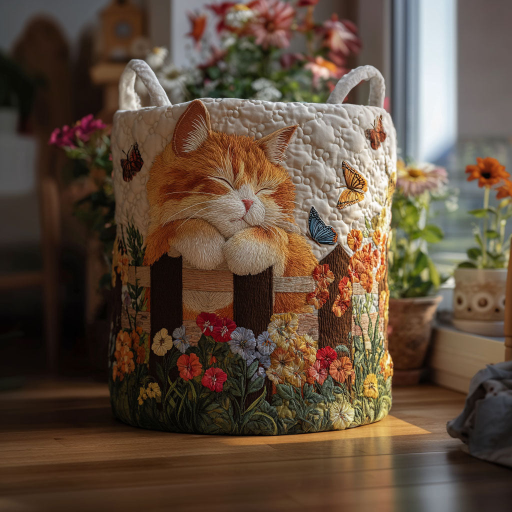 Petal Paws Quilted Laundry Basket NCU0PTT2129