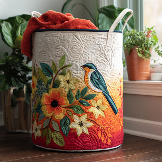 Petal Perch Quilted Laundry Basket NCU0PTT1187
