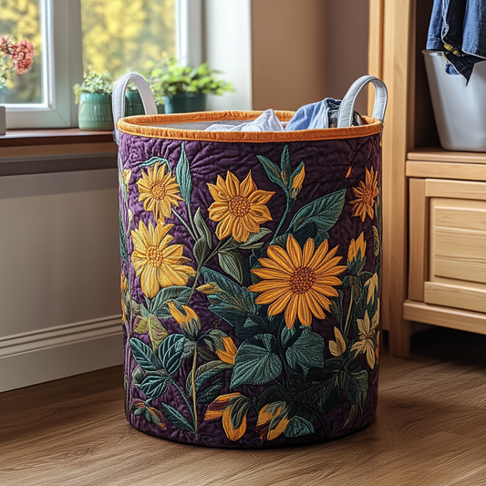 Petal Pop Quilted Laundry Basket NCU0DDK695