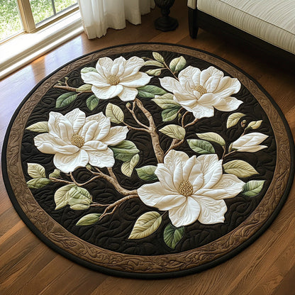 Petal Serenity Quilted Round Mat NCU0DV877